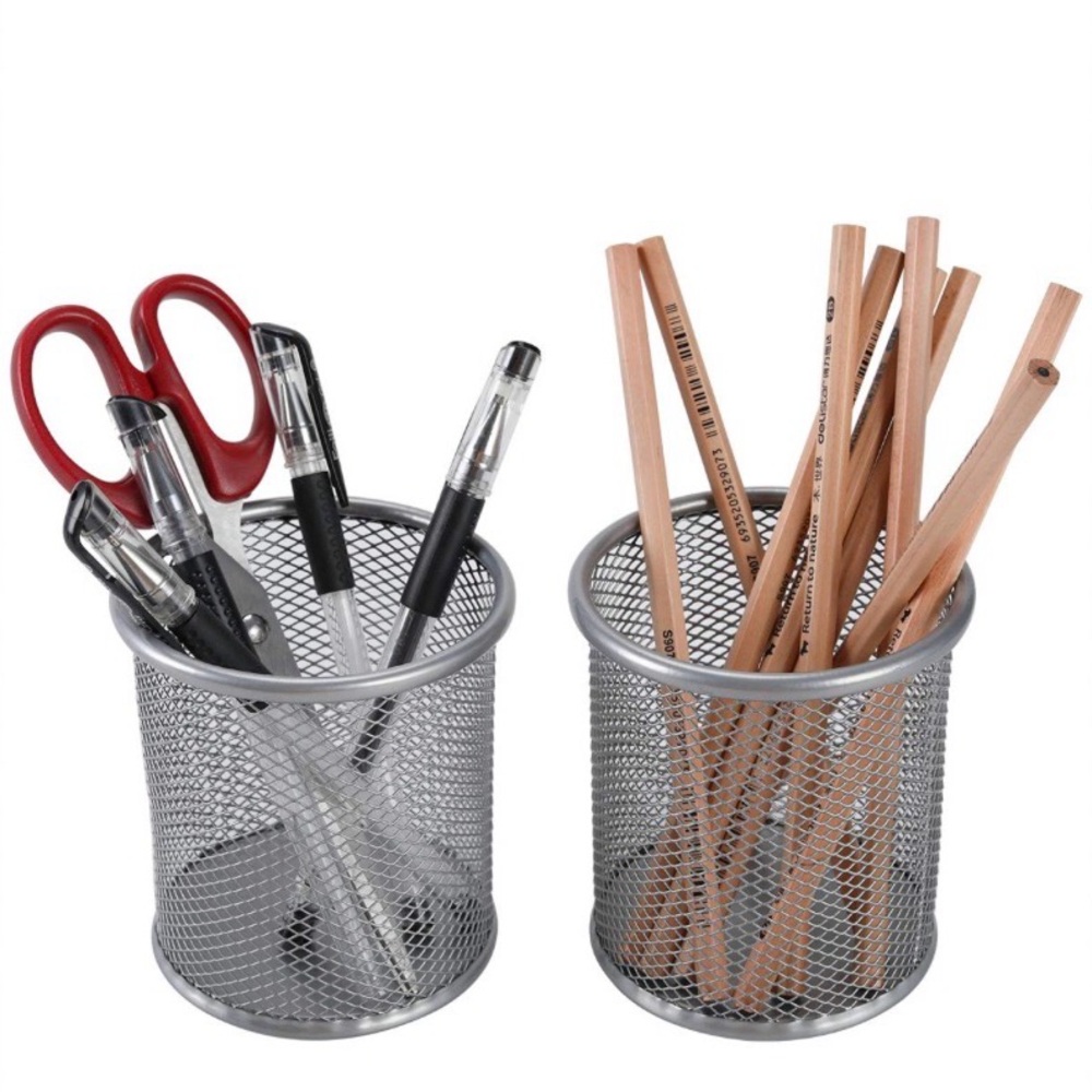 🥇 B81 EasyPag 2 pack silver pencil holders